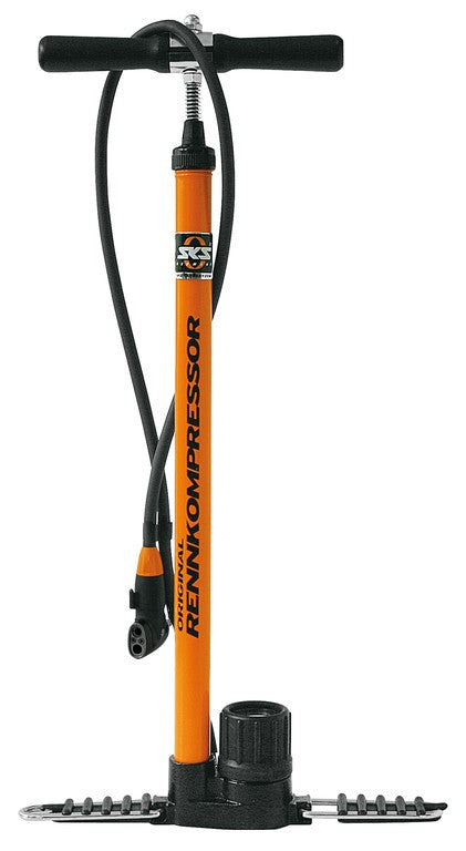 Pompa da pav. SKS Rennkompressor VD/VS/VP, 650mm, aranc, con manometro