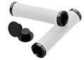 Manopole SRAM Locking Grips bianco, 135mm, Double Clamps & End Plugs