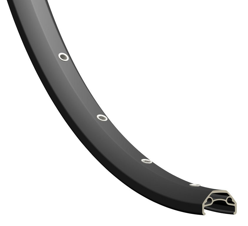 Cerchio Rodi Black-Rock DB 27.5", nero,32 fori, 584-21, LV 8,5mm