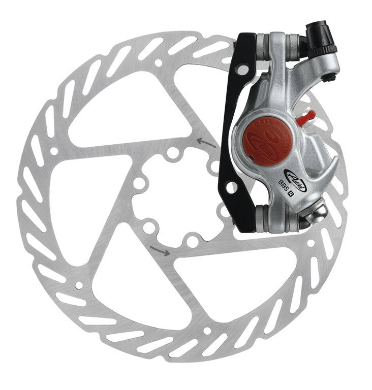 Mecánico Avid BB5 Road. Freno de disco RP, platino, rotor de 140 mm.