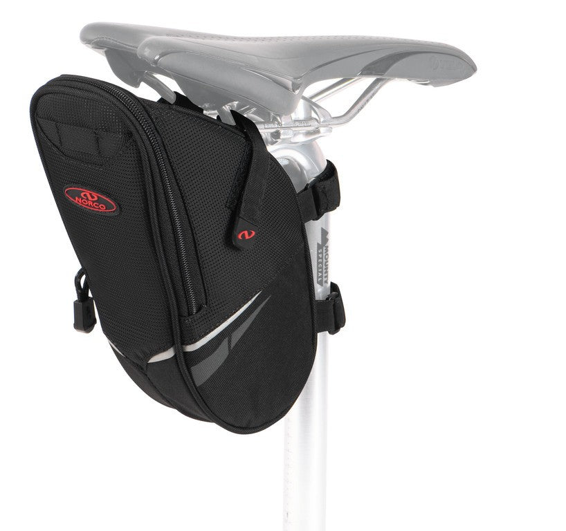 Bolsa de sillín Norco Utha Active, negra, 25 x 12 x 8 cm, 1,5 l, aprox. 125 g