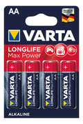 Batteria Varta Longlife Max Power Mignon alcalina, 1,5 V, AA, 4 pezzi