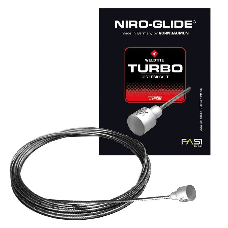 Cavo int. fr. acc. inox c. nipple pera 2050mm, Ø 1,5mm, conf. sing.
