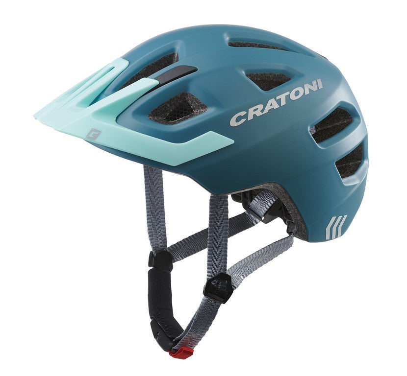 Casco bici Cratoni Maxster Pro (Kid) t. S/M (51-56cm) acciaio/blu opaco