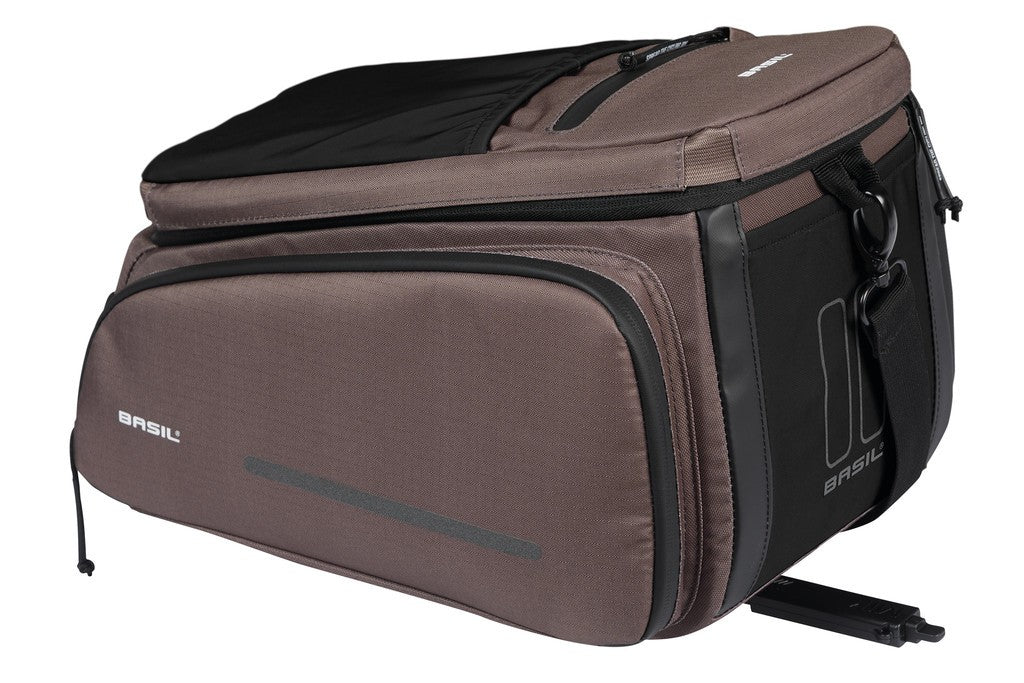 Bolsa de alforja Basil Move MIK marrón, 10-26 L