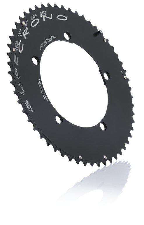 Plato Miche Crono BCD 130SH 55 d. 10 velocidades negro compatible con Shimano