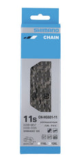 Cadena Shimano CN-HG601 Q de 126 eslabones, 11 velocidades, color plata, malla cerrada