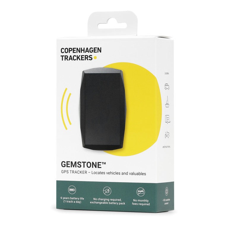 GPS Tracker Copenhagen Gemstone nero, senza supporto bici