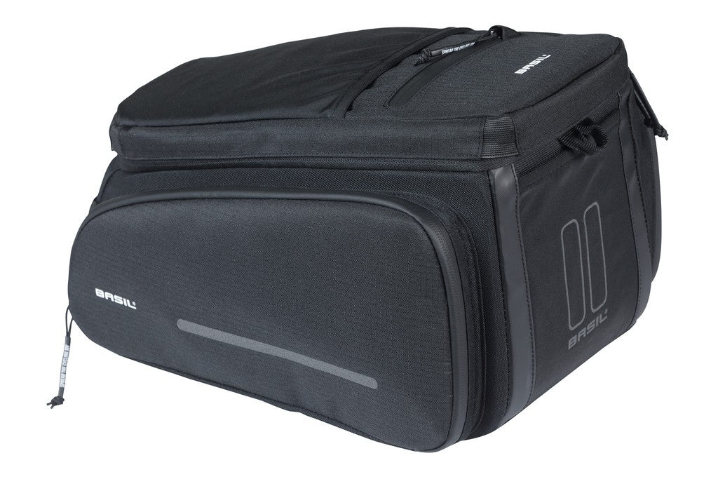 Bolsa de alforja Basil Move negra, 10-26 l