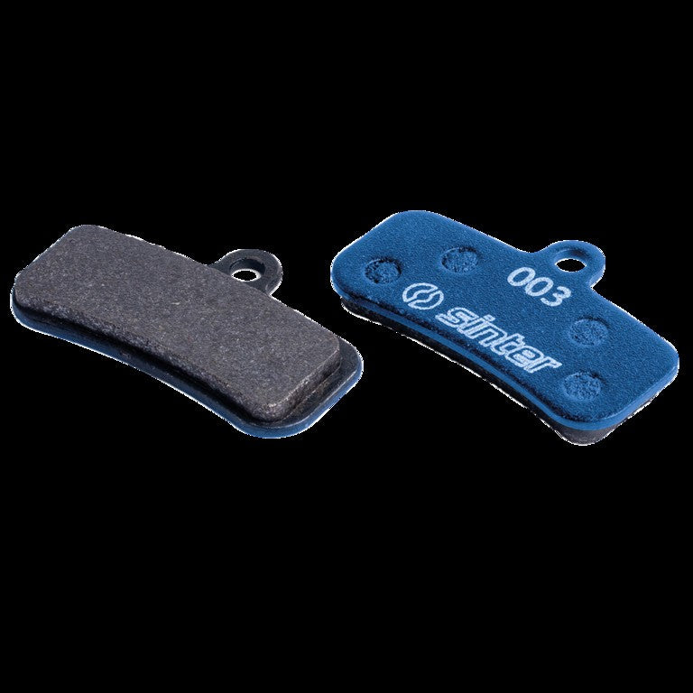 Pastillas de freno de disco orgánicas Sinter 003 Shimano D, E-Bike, azul, UDV=1 par