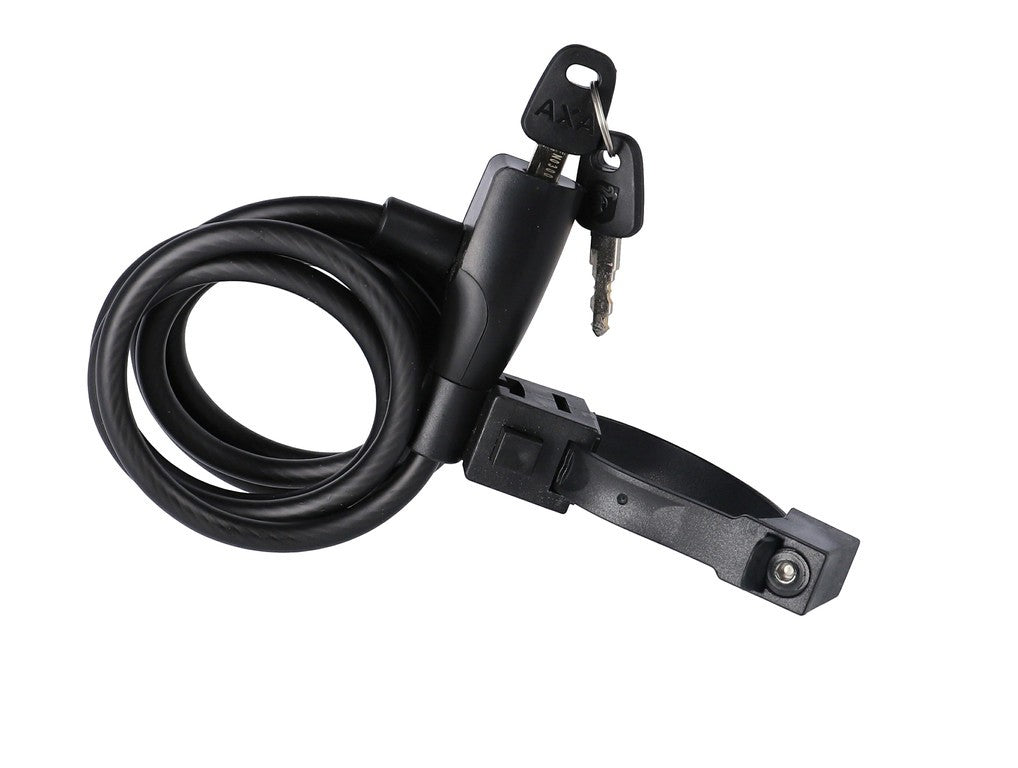 Lucchetto con cavo AXA Resolute 180/8 lung. 180cm, Ø8mm, nero