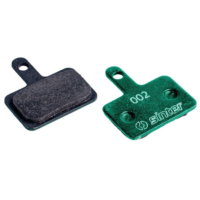 Pastillas de freno de disco orgánicas Shimano Sinter 002, MTB Race, verdes, UDV=1 par