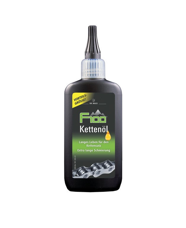 Olio per catene F100 100ml, flacone contagocce