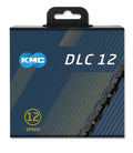 Catena KMC DLC 12 BLACK WAXED 1/2"x11/128" 126 m., 5,2mm, 12v., nr