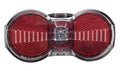 Luce post. LED dinamo b&m Flat S Plus luce pos., fiss. portapacchi 50/80mm