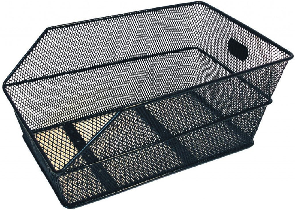 Cestino post. Basil Cento p. bor. scuola 38x24x11cm, nero, a maglie strette