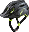 Alpina Carapax JR Fahrradhelm, Schwarz/Fluoreszierendes Gelb, Größe 51-56 cm