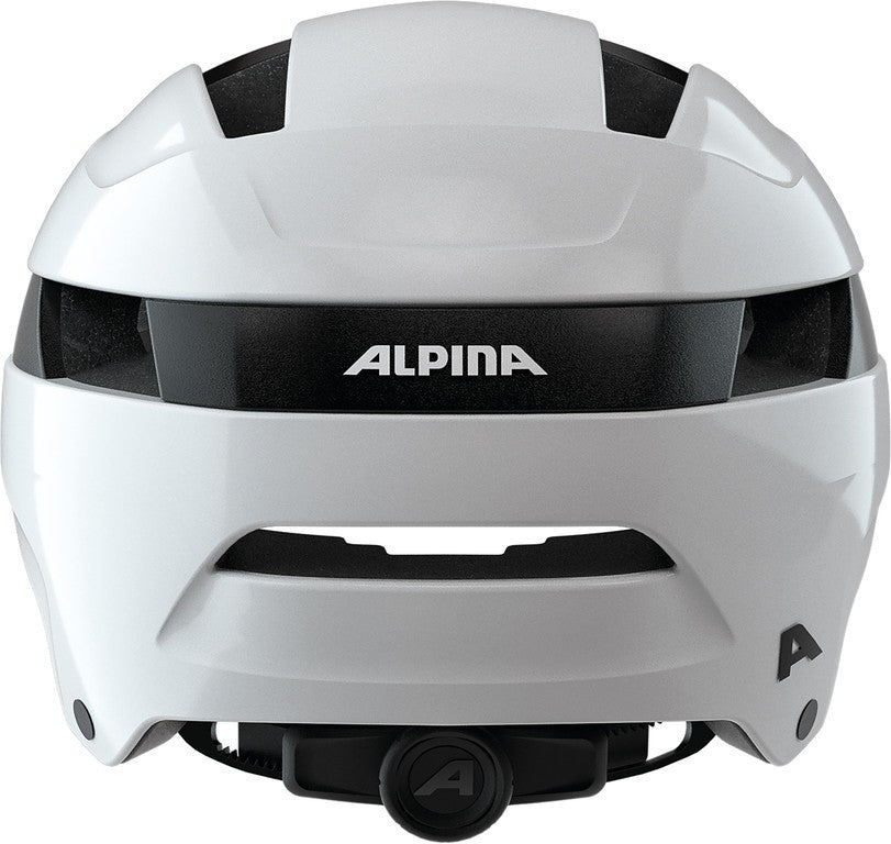 Alpina Soho Fahrradhelm, glänzend weiß, Größe 55-59