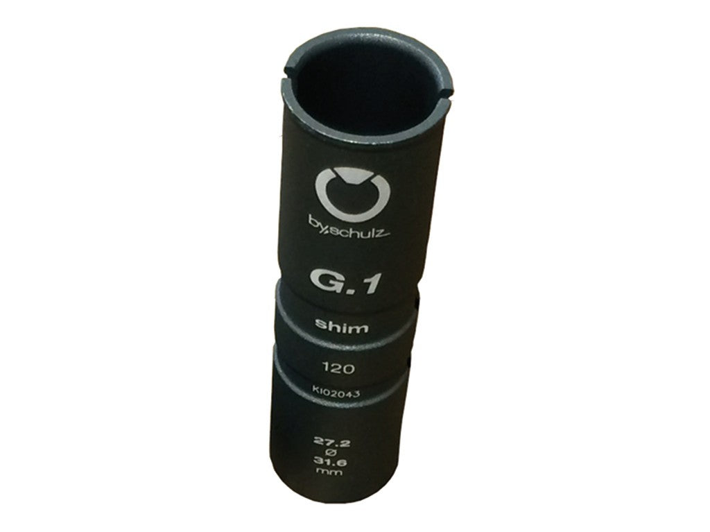 Boccola di riduz. bySchulz Ø27,2/ Ø30,9mm, 120mm, grigio, all