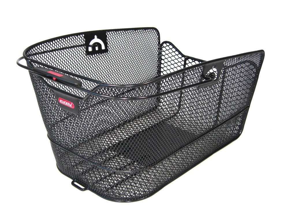 Cestino post. Klickfix Citymax GTA 23x22,5x36cm, nero, a maglie strette