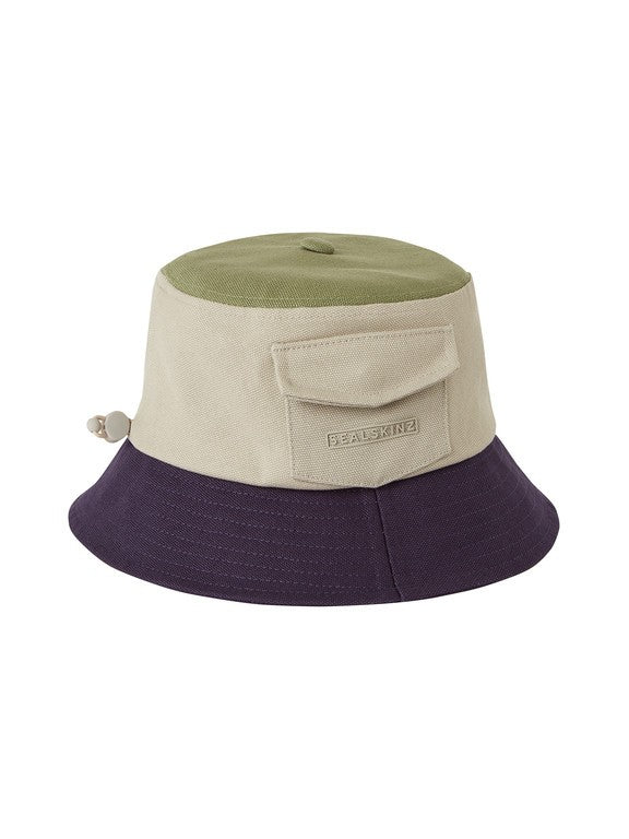 Cappello da pescatore SealSkinz Lynford crema/verde/navy, t. L/XL, donna