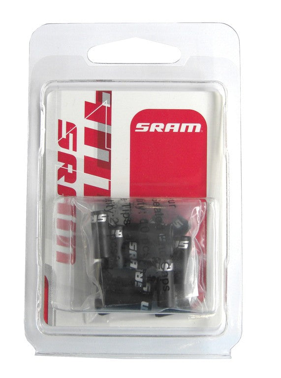 Set tappi terminali SRAM 10x4mm + 6x5mm + 4x Cable Tip, nero