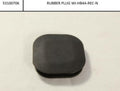 Rechteckiger Gummistopfen für Schnittstelle ohne Logo, schwarz