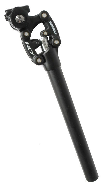 SR Suntour SP25 NCX gedämpfte Sattelstütze, Ø 30,9 mm, 350 mm, schwarz, mittlere Feder