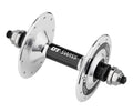 Mozzo RA DT Swiss 370 Track non disc 100/9mm Thru bolt, 20 fori, arg pol.