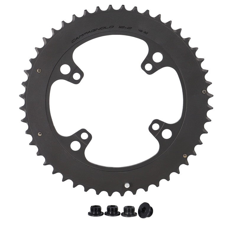 Plato Campagnolo Chorus 123mm, 48t, all, nr, 4 brazos, int., 2x12velocidades.