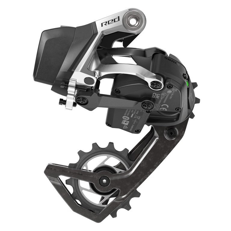 Schaltwerk. SRAM Red AXS E1 12-fach, max. 36 Zähne, schwarz, Carbon