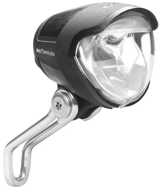 Luce LED dinamo b&m Avy N Plus 40 Lux, con luce di posizione, nero