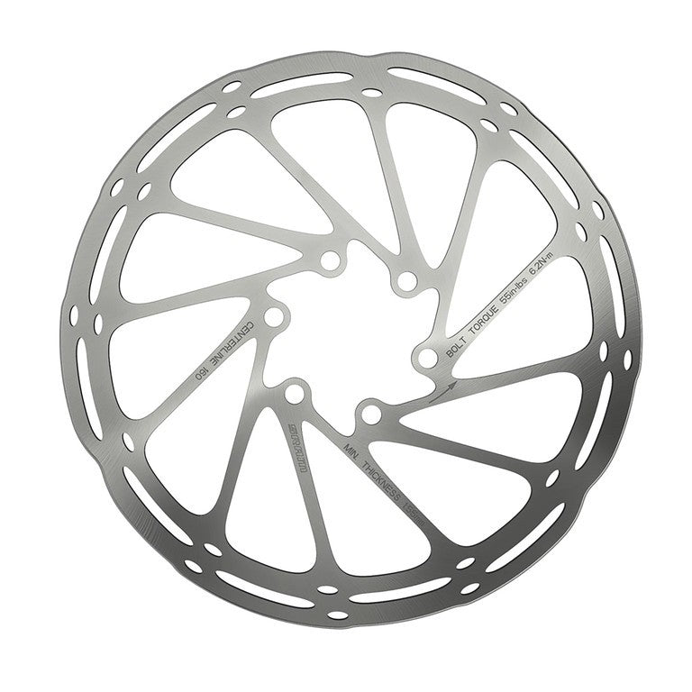 Disco freno SRAM Rotor Centerline 2.0 Ø180mm, nr, 6 fori, 2,0mm, arrotond.