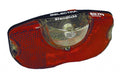Dynamisches LED-Rücklicht B&amp;M Selectra, 3 LEDs, Gepäckträgermontage