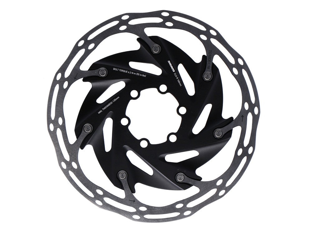 Disco de freno SRAM Rotor Centerline X Ø160mm, negro, 6 agujeros, 2 piezas