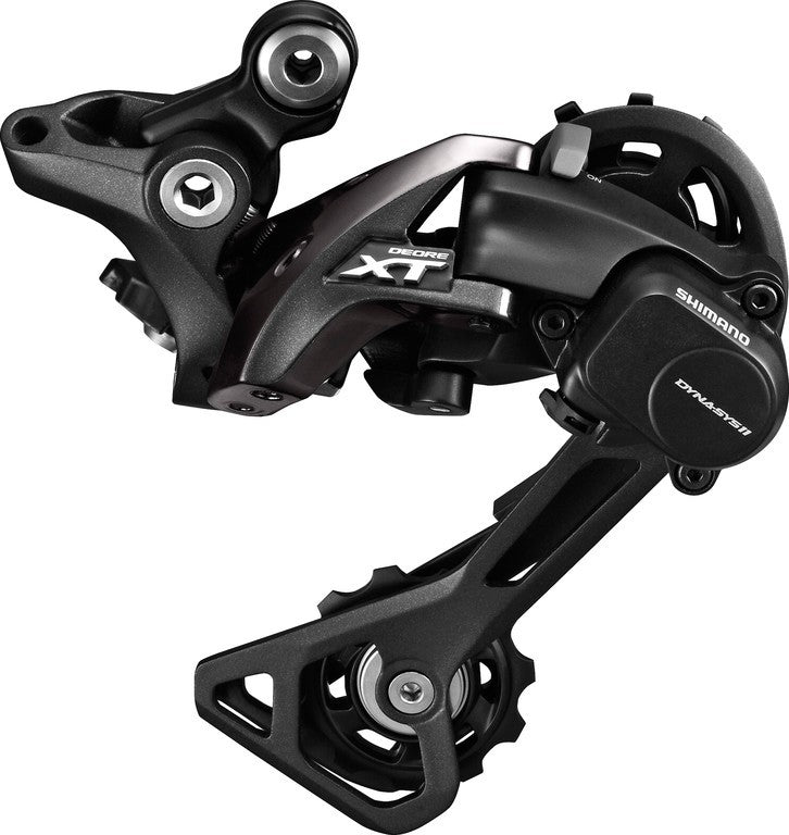 Der. post. Shimano Deore XT Shadow Plus 11 vel., gabbia media, nero