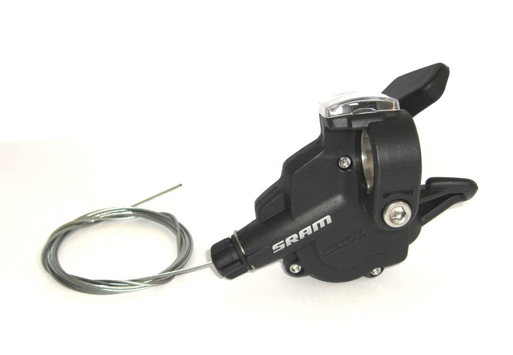 Mando de cambio SRAM X4/X3 de 3 velocidades, izquierdo, negro, 1:1, índice