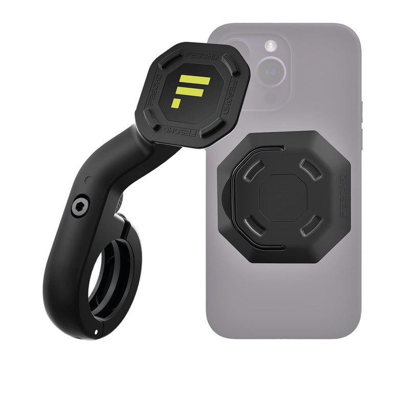 Supporto smartphone FESCHD Bike Bundle nero, supporto + piastra di adattamento