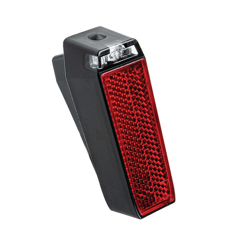 Rücklicht: Batteriebetriebene LED AXA Nyx, Batterie fest verbaut. Schutzblech.