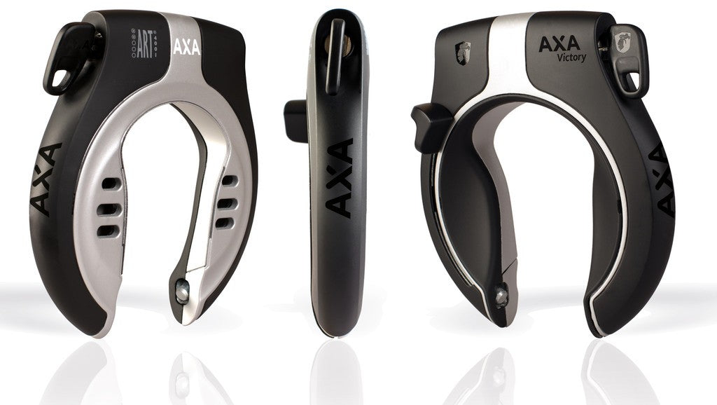 Lucchetto telaio Axa Victory nero/grigio nero/grigio, per montaggio al telaio
