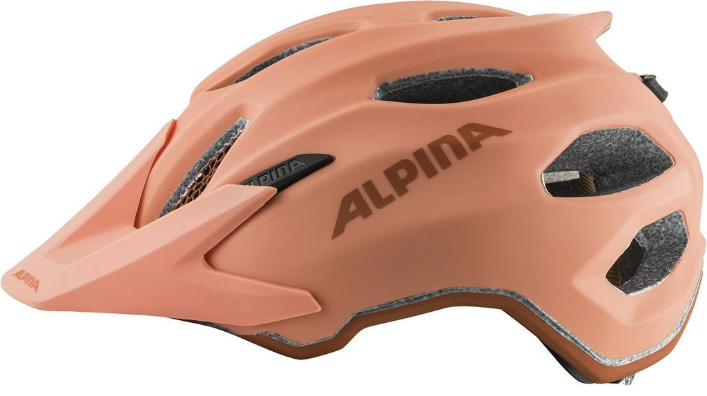 Alpina Carapax JR Fahrradhelm, Mattpfirsich, Größe 51-56 cm
