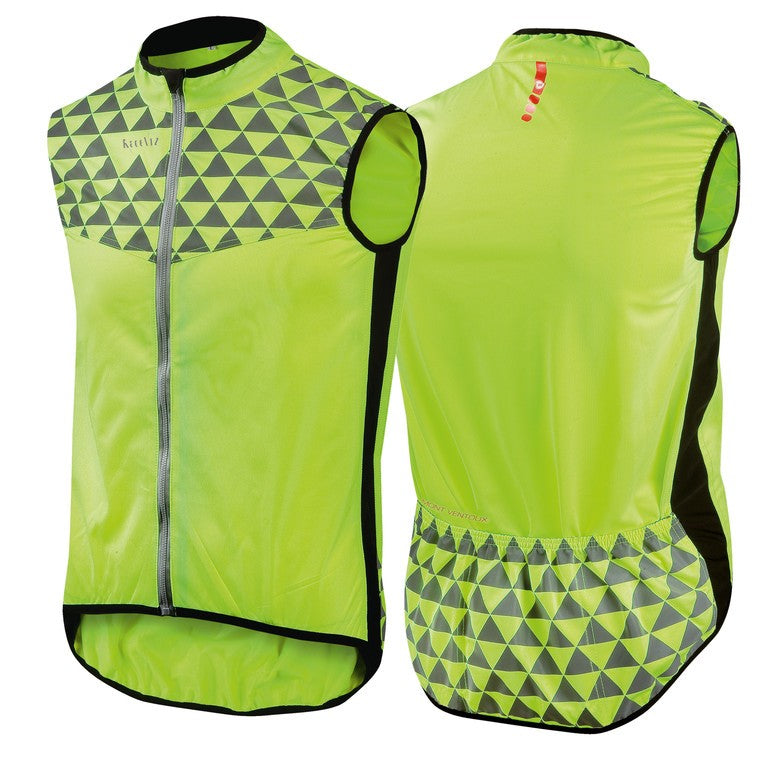 Chaleco de seguridad Wowow Mont Ventoux amarillo con banda reflectante t.XS