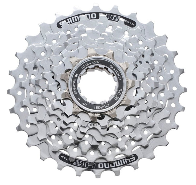 Pacco pignoni Shimano CSHG51 8vel 11-13-15-18-21-24-28-32 denti
