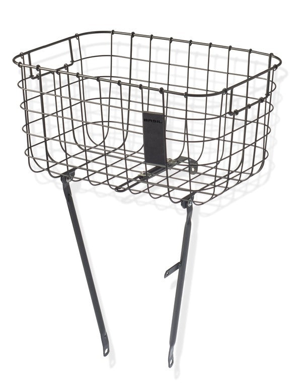 Cestino ant. Basil Robin c. montanti 31x46,5x25cm,nr,m. larghe., mont.fiss.