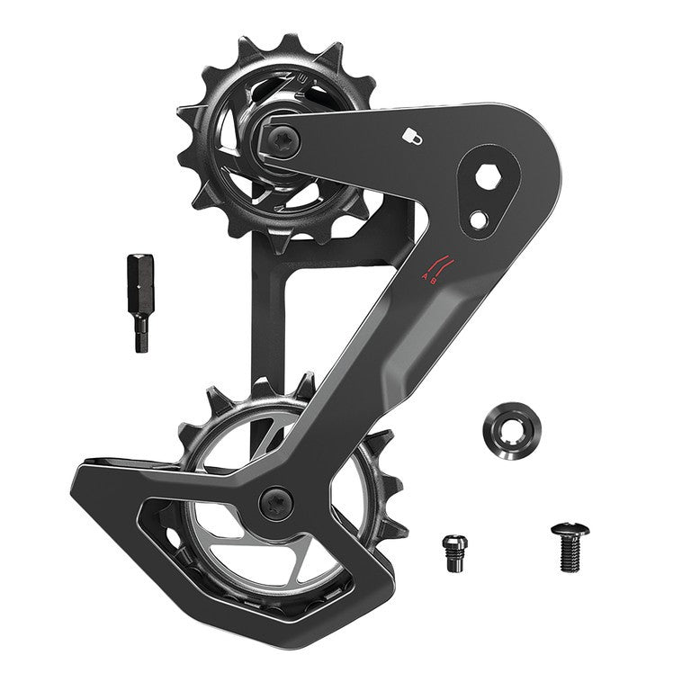 SRAM Eagle AXS Vergaser-T-Typ-Käfig-Kit, mit komplettem Käfig und Riemenscheiben