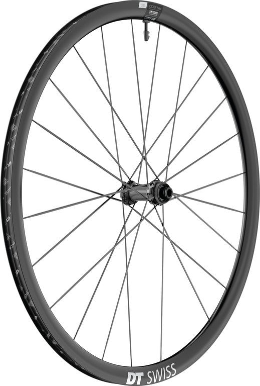 RA DT Swiss AR 1600 Spline 30DB 28"/20 mm aluminio, negro, Center Lock, 100/12 TA