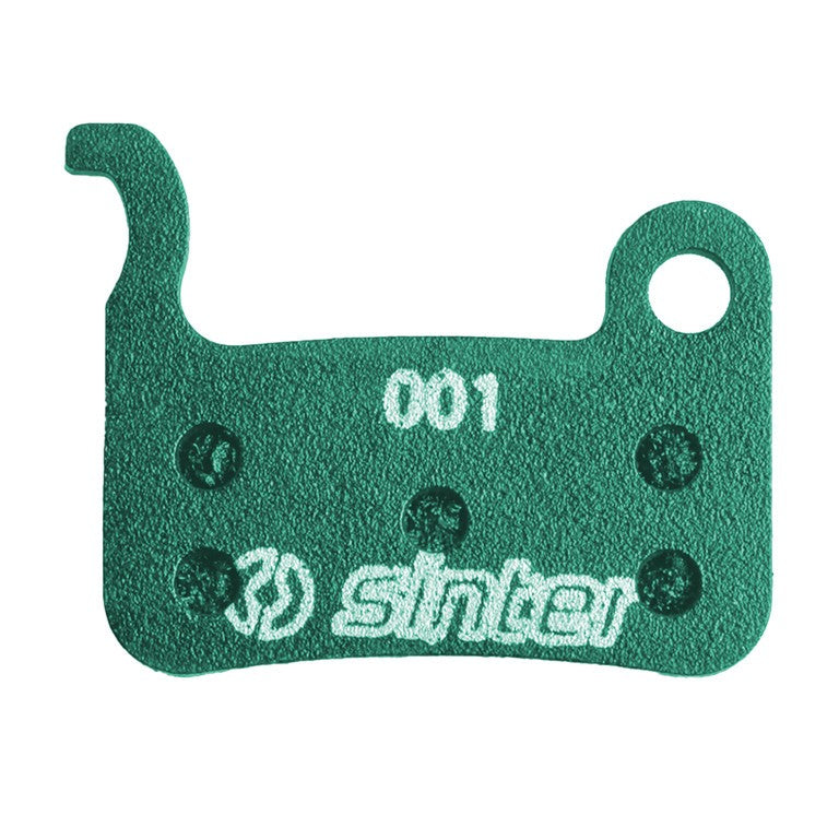 Shimano Sinter 001 organische Scheibenbremsbeläge, MTB Race, grün, UDV=1 Paar