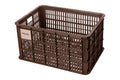 Box bici Basil Crate L 49,8x39x26,5cm, marr, 40ltr, plastica