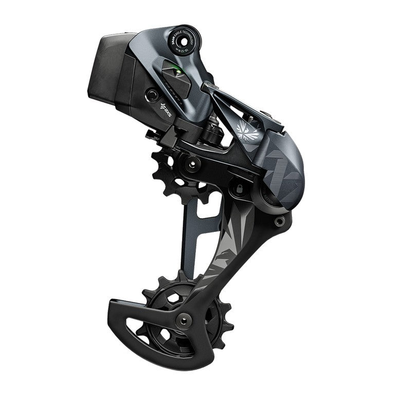 Deragliatore post. SRAM XX1 Eagle AXS 12vel, gabbia lunga, nero, s. batt.