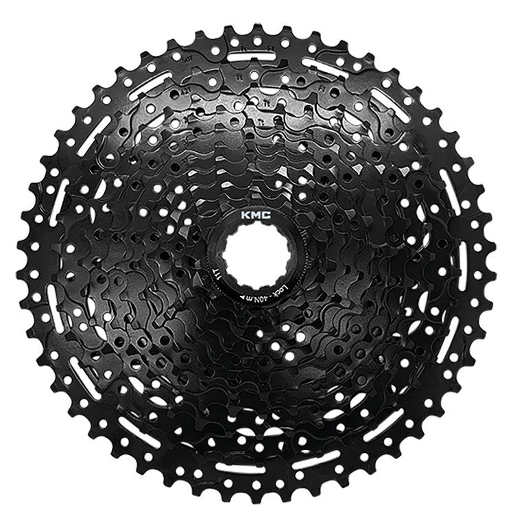 Pacco pignoni KMC 11 vel, 11-50d comp. c. Shimano, nero
